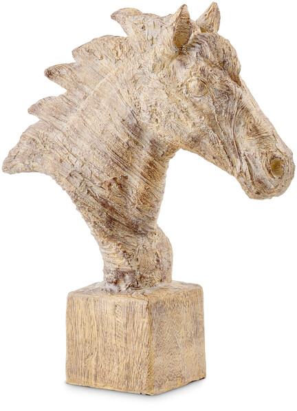 Häst - Prydnadsföremål, 28,5x8,7x31,8 cm - Brun