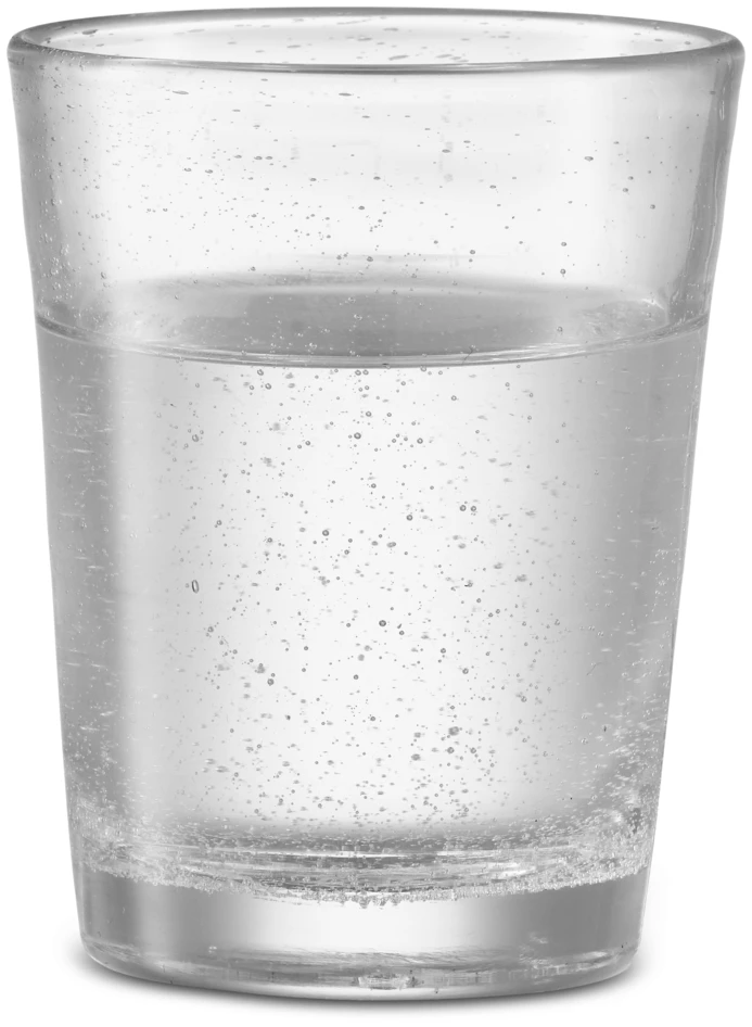 Bubbles - Glas, H 10 Ø 8 cm, 20 cl - Vit