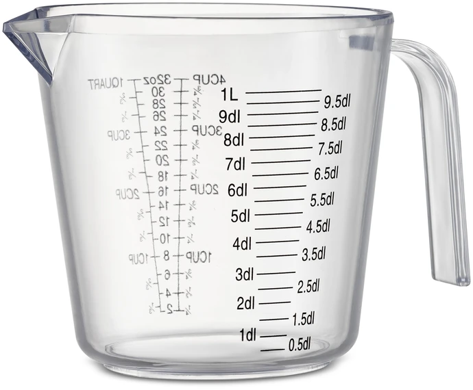 Mila, Måttbägare, 13,5x18x13,5 cm, 1 L