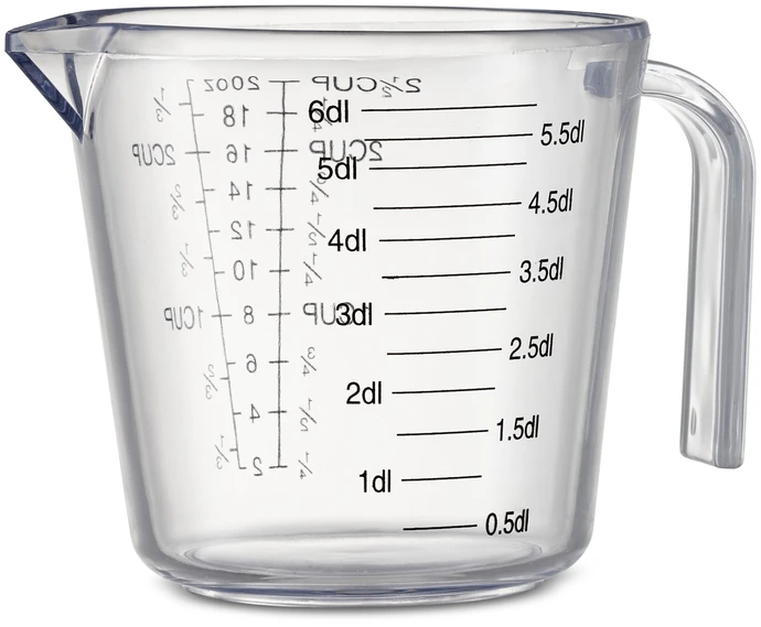 Mila, Måttbägare, 13,5x18x13,5 cm, 0,6 L