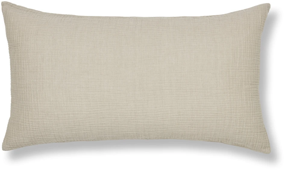 Adelia - Örngott i muslin, 50x90 cm - Beige