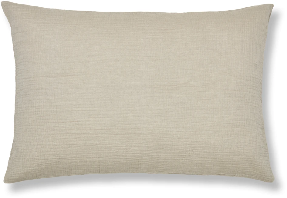Adelia - Örngott i muslin, 70x100 cm - Beige