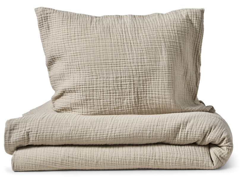Adelia - Påslakanset i muslin - Beige