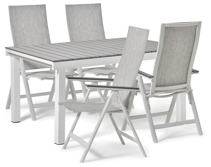 Modena, Utegrupp med bord och 4 positionsstolar