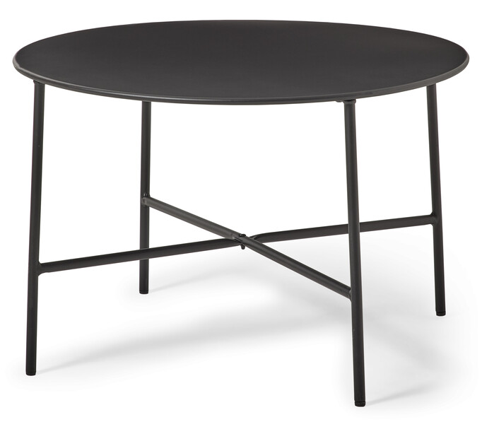 Tofta - Utesoffbord, Ø 70 cm - Svart