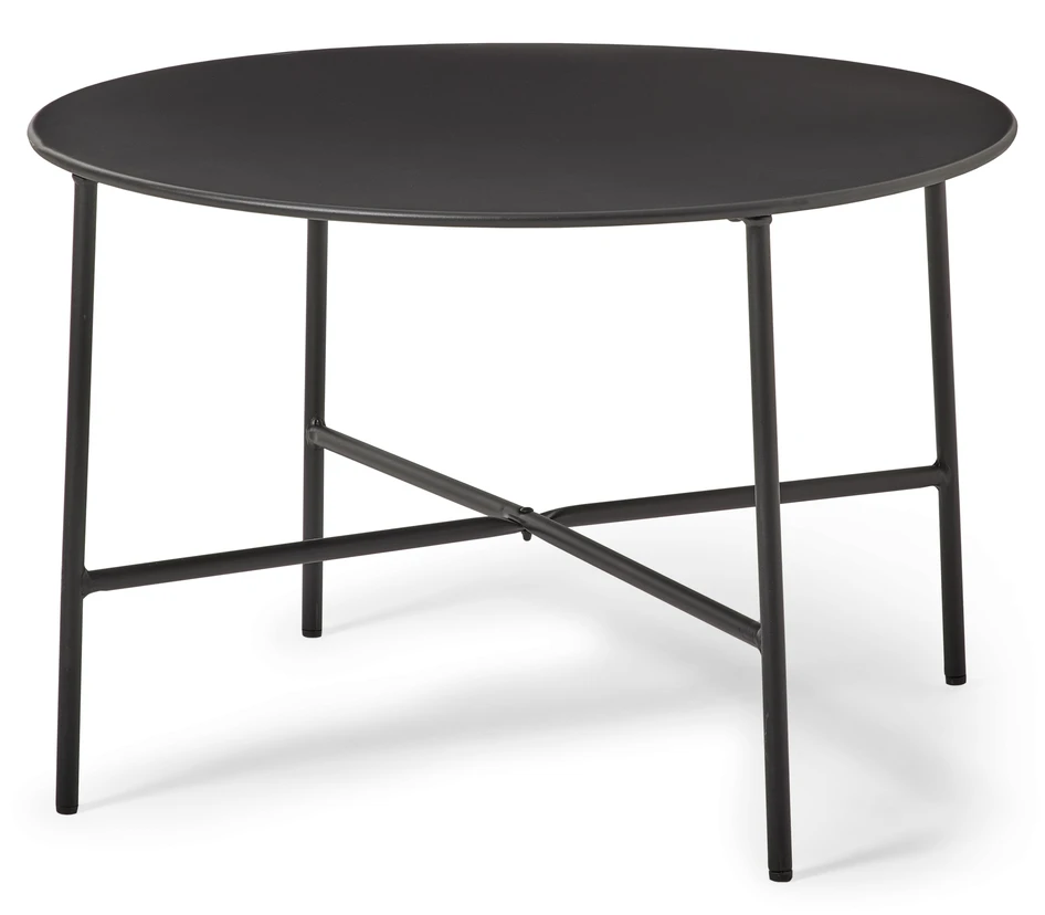 Tofta - Utesoffbord, Ø 70 cm - Svart