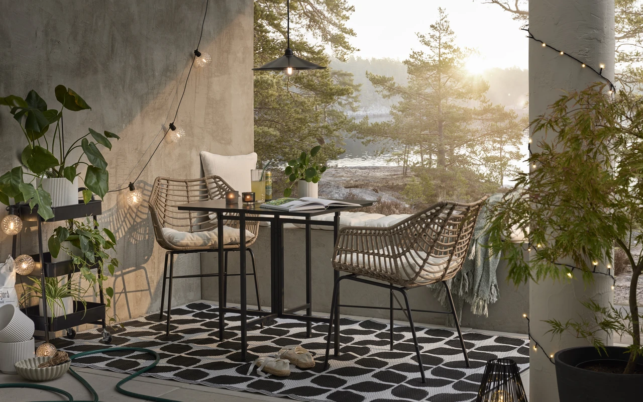 Rollo - Rullvagn med 3 hyllplan, utomhuslack - inspiration