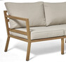 Maxime - Utesoffa med bord L 90 cm - Brun