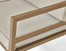 Maxime - Utesoffa med bord L 90 cm - Brun