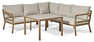 Maxime - Utesoffa med bord L 90 cm - Brun