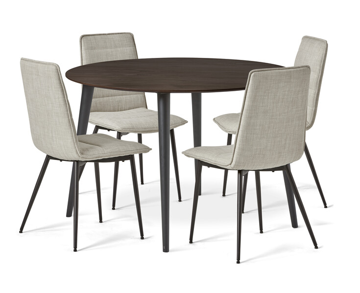 Plaine - Matgrupp med 4 stolar Rasmus - Beige