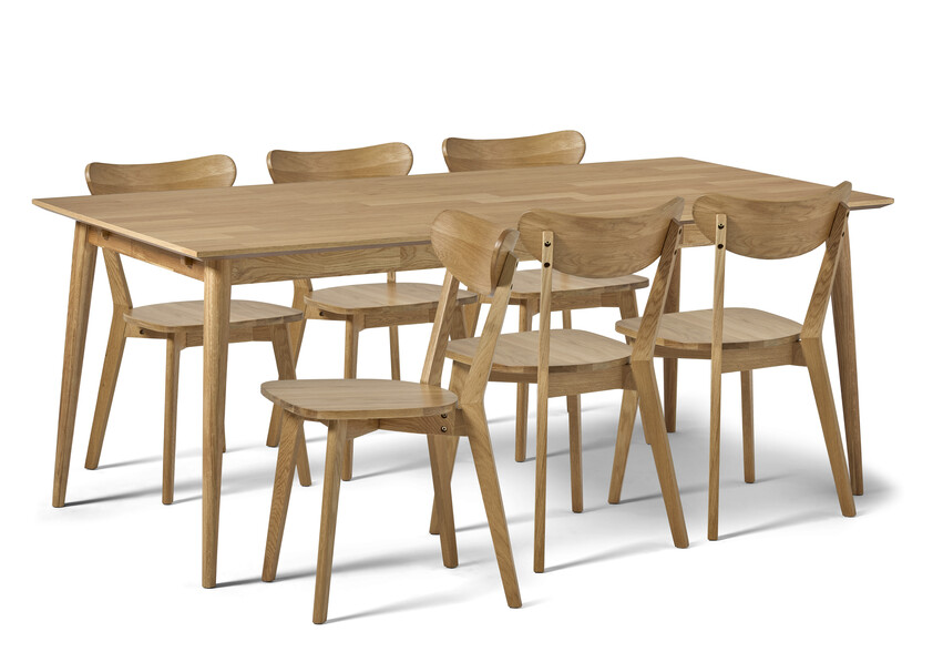 Harry - Matgrupp med 6 stolar Ludvig - Beige