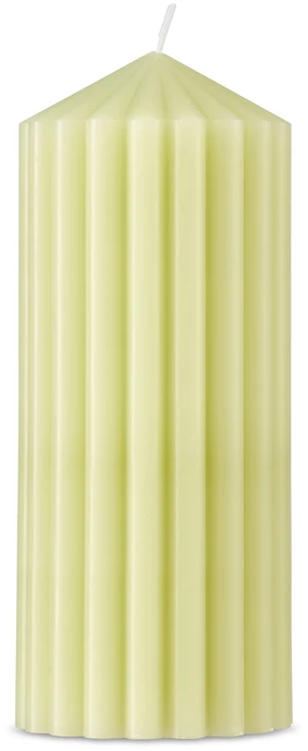 Räffla, Dekorationsljus, H 17 Ø 7 cm