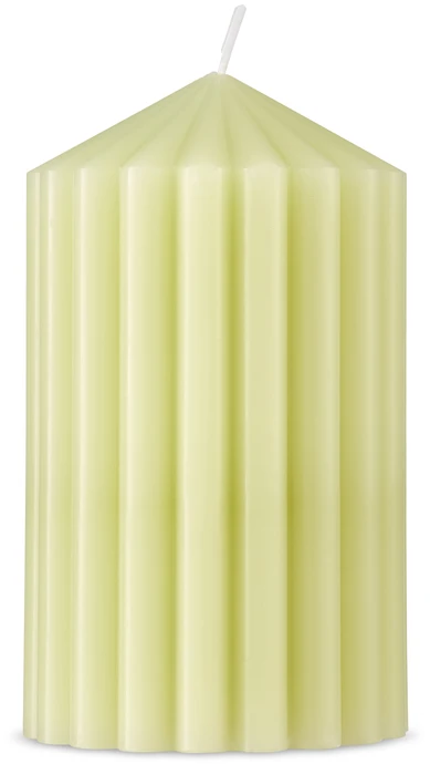 Räffla, Dekorationsljus, H 13 Ø 7 cm