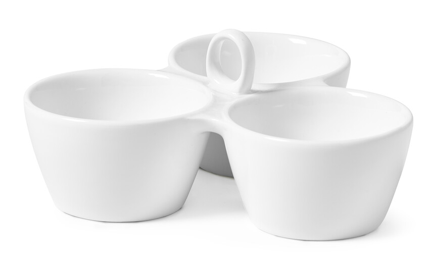 Partido - Serveringsset, 18,7x18,7x8,2 cm - Vit