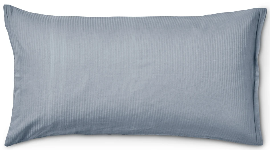 Hampton - Örngott till hotellkudde i bomullssatin, 50x90 cm - Blå