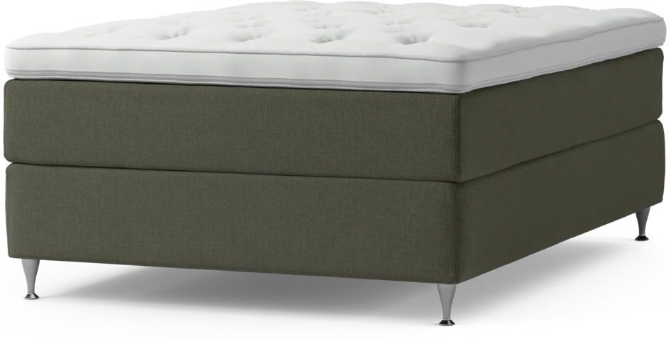 Delux Exclusive - Kontinentalsäng, enkelsäng 140 cm med bäddmadrass och sängben