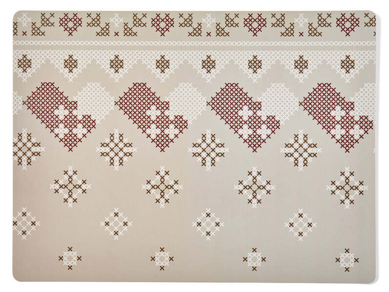 Stina - Tablett i plast, 30x40 cm - Beige
