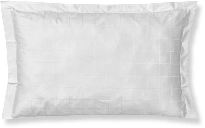Grand - Örngott till hotellkudde i bomullssatin, 70x100 cm - Vit