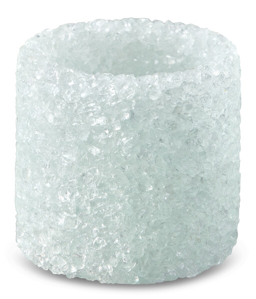 Fizz - Ljuslykta, H 7 Ø 7 cm - Vit