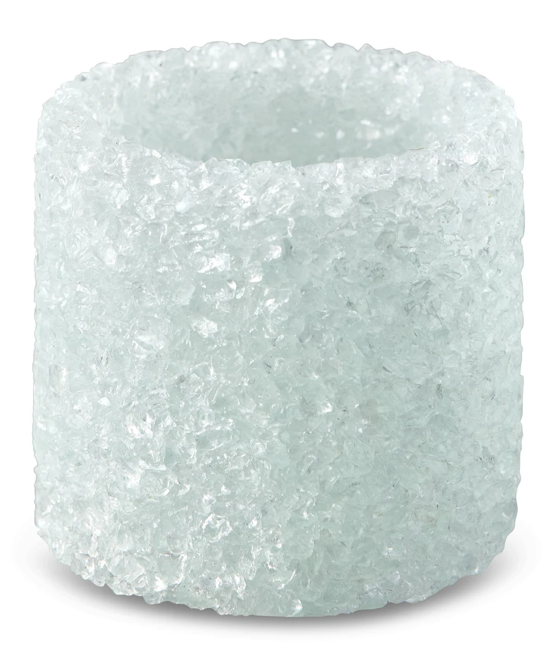Fizz - Ljuslykta, H 7 Ø 7 cm - Vit