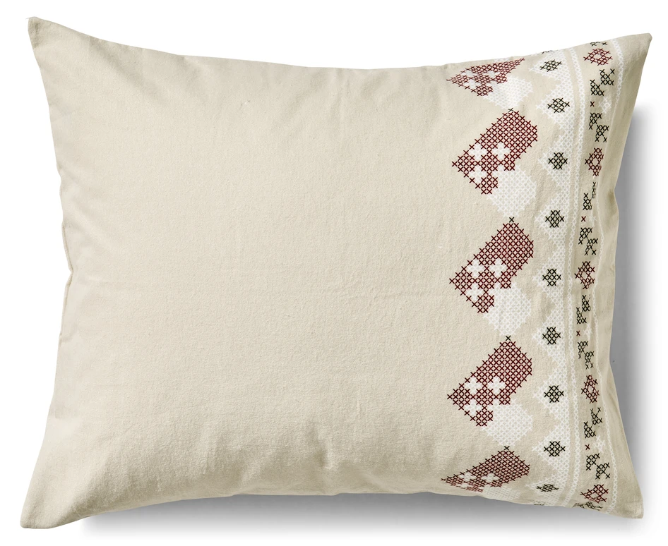 Stina - Påslakanset i bomullsflanell - Beige