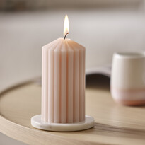 Räffla - Dekorationsljus, H 13 Ø 7 cm - inspiration