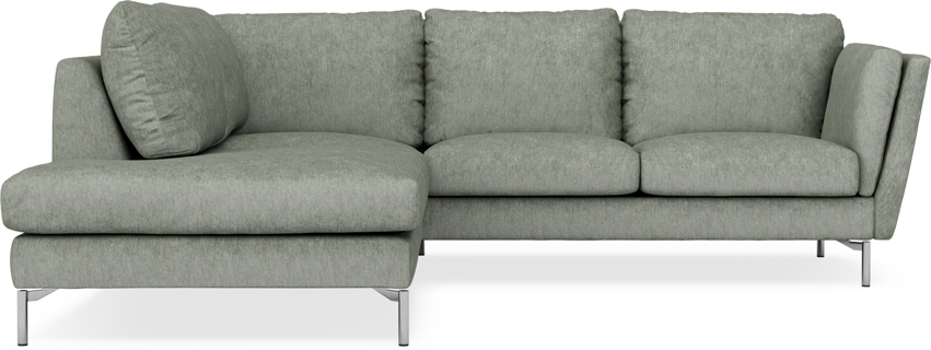 Madison - 2-sits soffa med divan vänster - Turkos