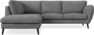 Madison Lux - 2-sits soffa med divan vänster - Vit