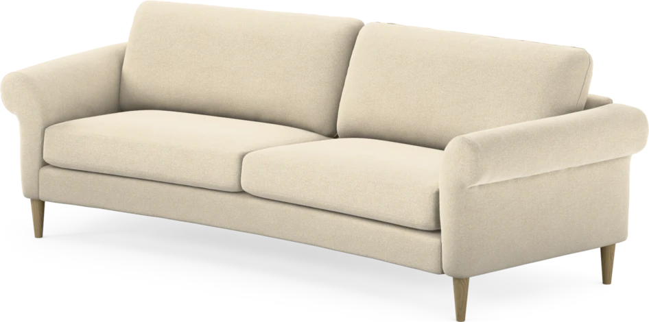 Bridge - 3-sits soffa svängd - Beige