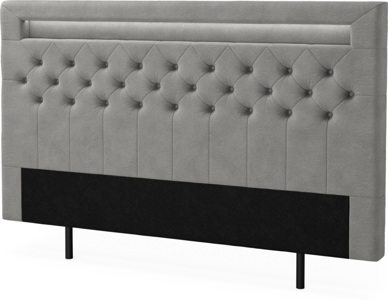 New York led - Sänggavel, 90-210 cm - Grå