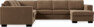 Nevada - Hörnsoffa, 2+3-sits med schäslong höger - Beige