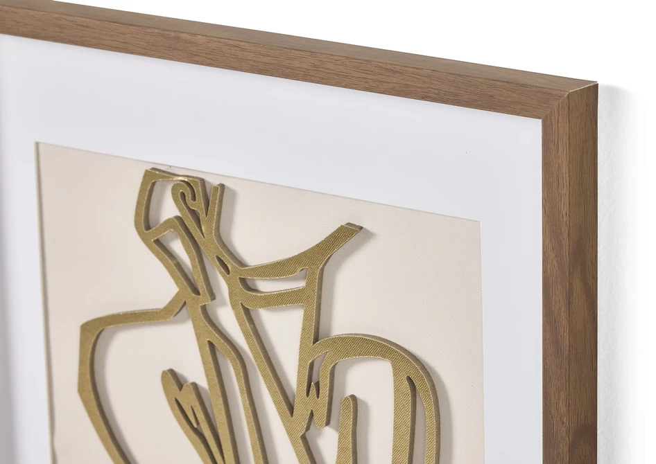 Lady 3D - Tavla, 40x60 cm - Brun