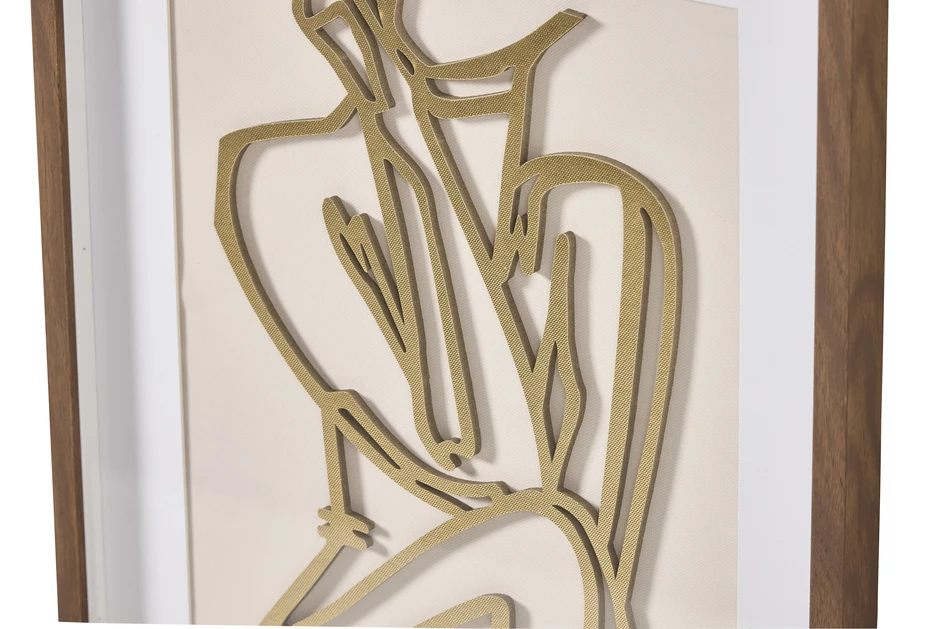 Lady 3D - Tavla, 40x60 cm - Brun