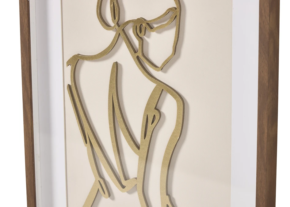 Lady II 3D - Tavla, 40x60 cm - Brun