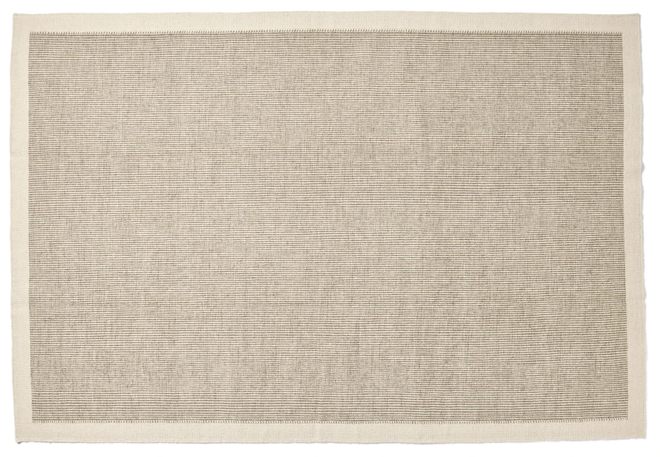 Varenna - Ullmatta, flatvävd, 200x300 cm - Vit