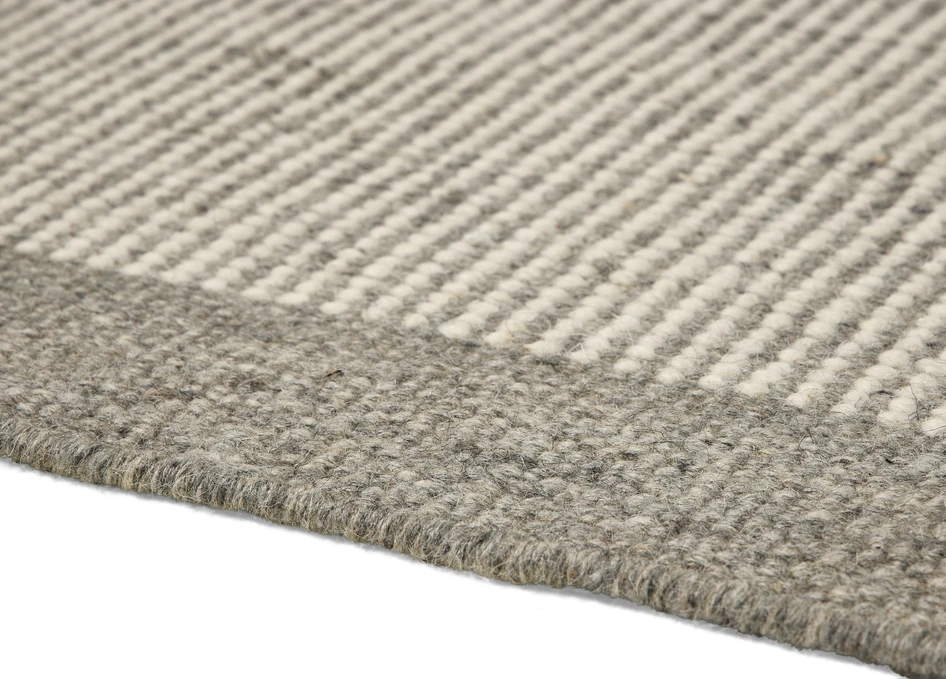 Varenna - Ullmatta, flatvävd 170x240 cm - Grå