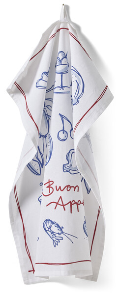 Buon Appetito - Kökshandduk, 50x70 cm - Flerfärgad