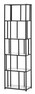 Prix - Hylla, 50x30x180 cm - Svart
