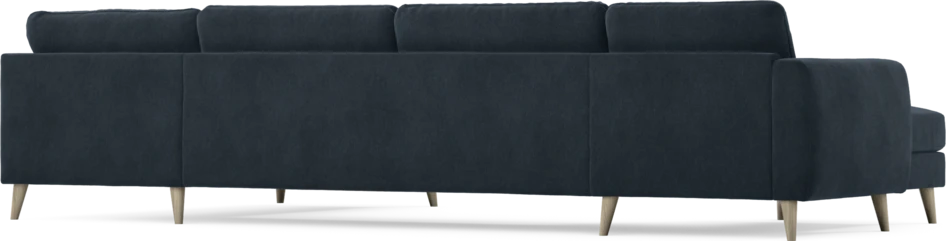 Bridge - 3-sits soffa med schäslong vänster och divan höger - Blå