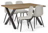 Veneto - Matgrupp med 4 stolar Tracy - Beige