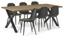 Veneto - Matgrupp med 6 stolar Tracy - Beige