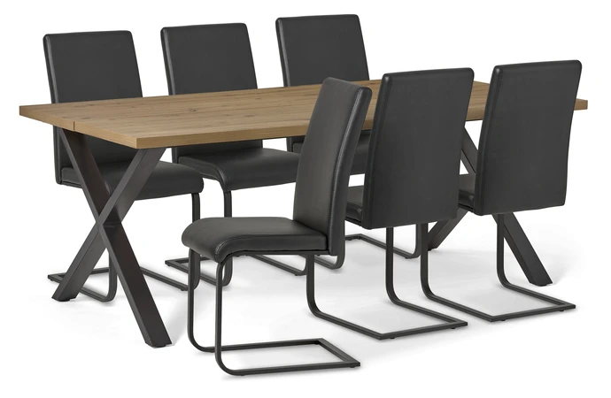 Veneto, Matgrupp med 6 stolar Jack