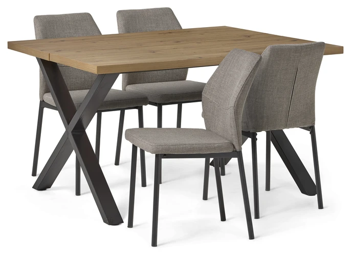 Veneto, Matgrupp med 4 stolar Delta