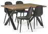 Veneto - Matgrupp med 4 stolar Tracy - Beige