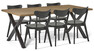 Veneto - Matgrupp med 6 stolar Ludvig - Beige