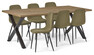 Veneto - Matgrupp med 6 stolar Tracy - Beige