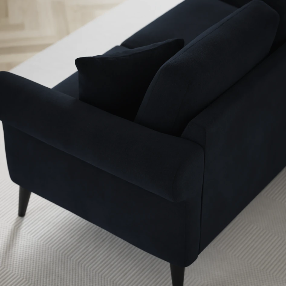 Eden - 2,5-sits soffa svängd - Blå