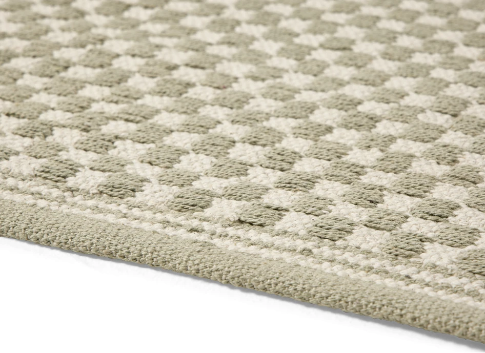 Rutan - Bomullsmatta 80x250 cm - Grön