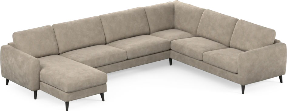 Bridge - Hörnsoffa, 3+2-sits med schäslong vänster - Beige